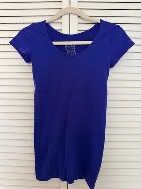 Tees by Tina Vibrant Cobalt Scoop Neck Short Sleeve Tee